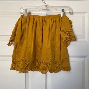 TILLYS Full Tilt off the shoulder crop top